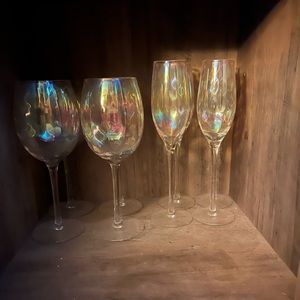 Anthropologie Wine Glasses and Champagne Flutes